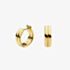 Kit Heath Bevel Unity Golden Hinged Huggie Hoop Earrings 61171GD