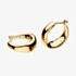 Kit Heath Bevel Cirque Golden Small Huggie Hoop Earrings 6175GD