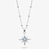Kit Heath Céleste March Aurora Birthstone Blue Topaz Ball Chain 18 Inch Pendant 90459BT