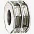 Chamilia Black and White Double Baguette Bead 2083-0398
