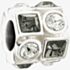 Chamilia Black and White Circle and Square Crystal Bead 2083-0403