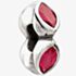 Chamilia Silver Midtown Marquis Fuchsia Cubic Zirconia Bead 2620-0001