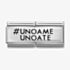 Nomination CLASSIC Silvershine Double Link #Uno A Me Uno Ate Charm 330710/26
