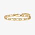 Nomination Bold Steel Yellow Gold Tone Plated Figaro Chain Bracelet 133205/012