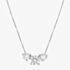 Nomination Colour Wave Sterling Silver Three White Stone Necklace 149821/001