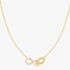 Nomination Lovecloud Gold Tone Plated Interlocking Infinity Necklace 240504/005