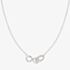 Nomination Lovecloud Sterling Silver Interlocking Infinity Necklace 240504/006
