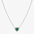 Nomination All My Love Sterling Silver Green Heart Necklace 240302/014