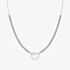 Nomination Emosfere Silver Tone Mother Of Pearl Heart Ball Necklace 134205/036