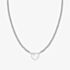 Nomination Emosfere Silver Tone Mother Of Pearl Heart Ball Bead Necklace 134206/036