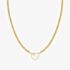 Nomination Emosfere Gold Tone Mother Of Pearl Heart Ball Bead Necklace 134216/036