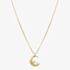 Nomination Dreams Beats Gold Tone Moon Pendant Necklace 242602/024