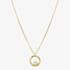 Nomination Dreams Beats Gold Tone Circle Pendant Necklace 242602/044