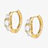 Nomination Colour Wave Yellow Gold Sterling Silver Hoop Earrings 149822/012