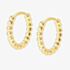 Nomination Lovecloud Gold Tone Plated Dotted Circle Hoop Earrings 240505/012