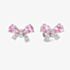 Nomination Shine Me Up Silver Multi Cut Pink & White Cubic Zirconia Bow Stud Earrings 241903/009
