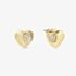 Nomination Petit Sparkle Gold Heart Stud Earrings 242304/006