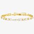 Nomination Colour Wave Gold Plated Multi-Cut Cubic Zirconia Bracelet 149801/014