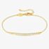 Nomination Lovecloud Gold Tone Plated Stone Set Bar Bracelet 240503/012