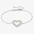 Nomination Lovecloud Sterling Silver Stone Set Heart Bracelet 240502/009