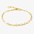 Nomination Style Gold Plated 3 Stone Link Chain Bracelet 029400/012