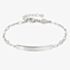 Nomination Messaggi D'Amore Engravable Plate White Cubic Zirconia Bracelet 241203/058