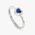 Nomination All My Love Sterling Silver Blue Heart Halo Adjustable Ring 240300/012