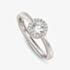 Nomination Seidivina Silver Cubic Zirconia Round Cluster Adjustable Ring 241400/010