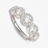 Nomination Seidivina Silver Cubic Zirconia Five Cluster Adjustable Ring 241401/010