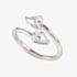 Nomination Colour Wave Sterling Silver Adjustable Pear Stone Ring 149810/004 (L-O)