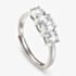 Nomination Colour Wave Sterling Silver 3 Stone Adjustable Ring 149815/001 (L1/2-Q)