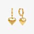 Nomination Wear & Style Yellow Gold Tone Plated Heart Dangle Hoop Earrings 134514/006