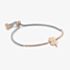 Nomination Milleluci  Rose Gold Finish Pave Four Leaf Clover Toggle Half Bangle 028005/006