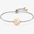 Nomination Milleluci Two-Tone Initial C Half Bangle Toggle Bracelet 028007/003