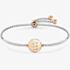 Nomination Milleluci Two-Tone Initial E Half Bangle Toggle Bracelet 028007/005