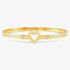 Nomination Pretty Bangles Gold Plated Cubic Zirconia Open Heart Bangle 029501/006