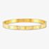 Nomination Pretty Bangles Gold Plated Heart Half Set Cubic Zirconia Bangle 029503/006