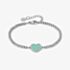 Nomination Emosfere Silver Mint Enamel Ball Bead Bracelet 134200/002