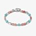 Nomination InstinctStyle Stainless Steel, Turquoise & Pink Stone Infinity Bracelet 027936/098