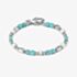 Nomination InstinctStyle Stainless Steel, Turquoise & White Stone Infinity Bracelet 027936/099