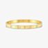 Nomination Pretty Bangles Gold Plated Cubic Zirconia Heart Medium Bangle 029512/006