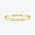 Nomination Pretty Bangles Gold Plated Square Set Cubic Zirconia Medium Bangle 029514/012