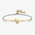 Nomination Milleluci Two Tone Stainless Steel Cubic Zirconia Engraved Cat Charm Box Chain Bracelet 028018/080
