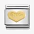 Nomination CLASSIC Gold Symbols Groom Heart Charm 030162/34