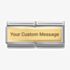 Nomination CLASSIC Gold Engravable Smooth Plate Double Charm 030710/01