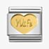 Nomination CLASSIC Gold Symbols Wife Heart Charm 030162/42