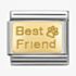 Nomination CLASSIC Gold Engraved Best Friend Paw Charm 030121/50