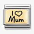 Nomination CLASSIC Composable Limited Edition Gold I Heart Mum Charm 030166/01 