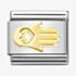Nomination CLASSIC Composable Gold Coated Hand with Heart Charm 030149/47