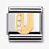 Nomination CLASSIC Gold Letters Cubic Zirconia U Charm 030301/21